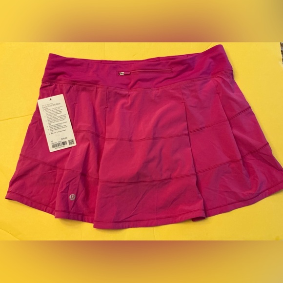 NWT Lululemon Pace Rival skirt skort long sz 12 - Picture 1 of 4
